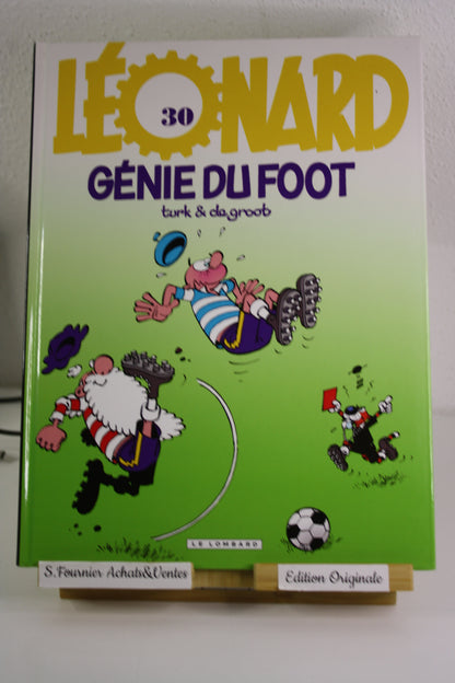 Génie du foot spécial coupe du monde 20010 – Léonard – Turk Degroot – Le Lombard – Réédition – 2010