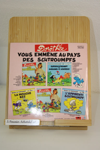 La mouche BZZ – Les Schtroumpfs – Dorothée Peyo – AB Production – vinyle 45tours – 1983
