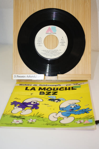 La mouche BZZ – Les Schtroumpfs – Dorothée Peyo – AB Production – vinyle 45tours – 1983
