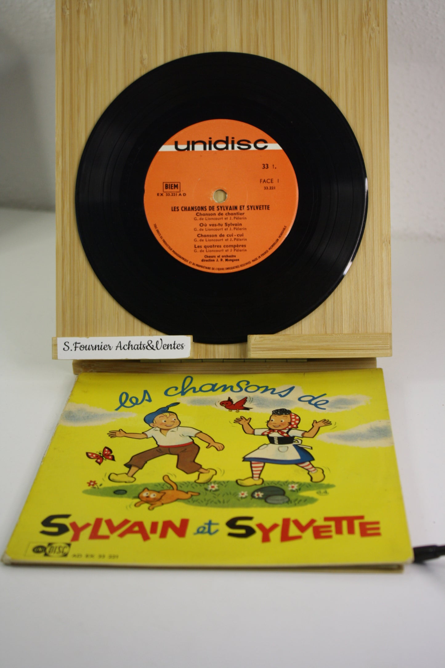 N° 1 Les chansons de – Sylvain et Sylvette – Dubois De Lioncourt Pèlerin – Unidisc – vinyle 33 tours 7’’ – 1962