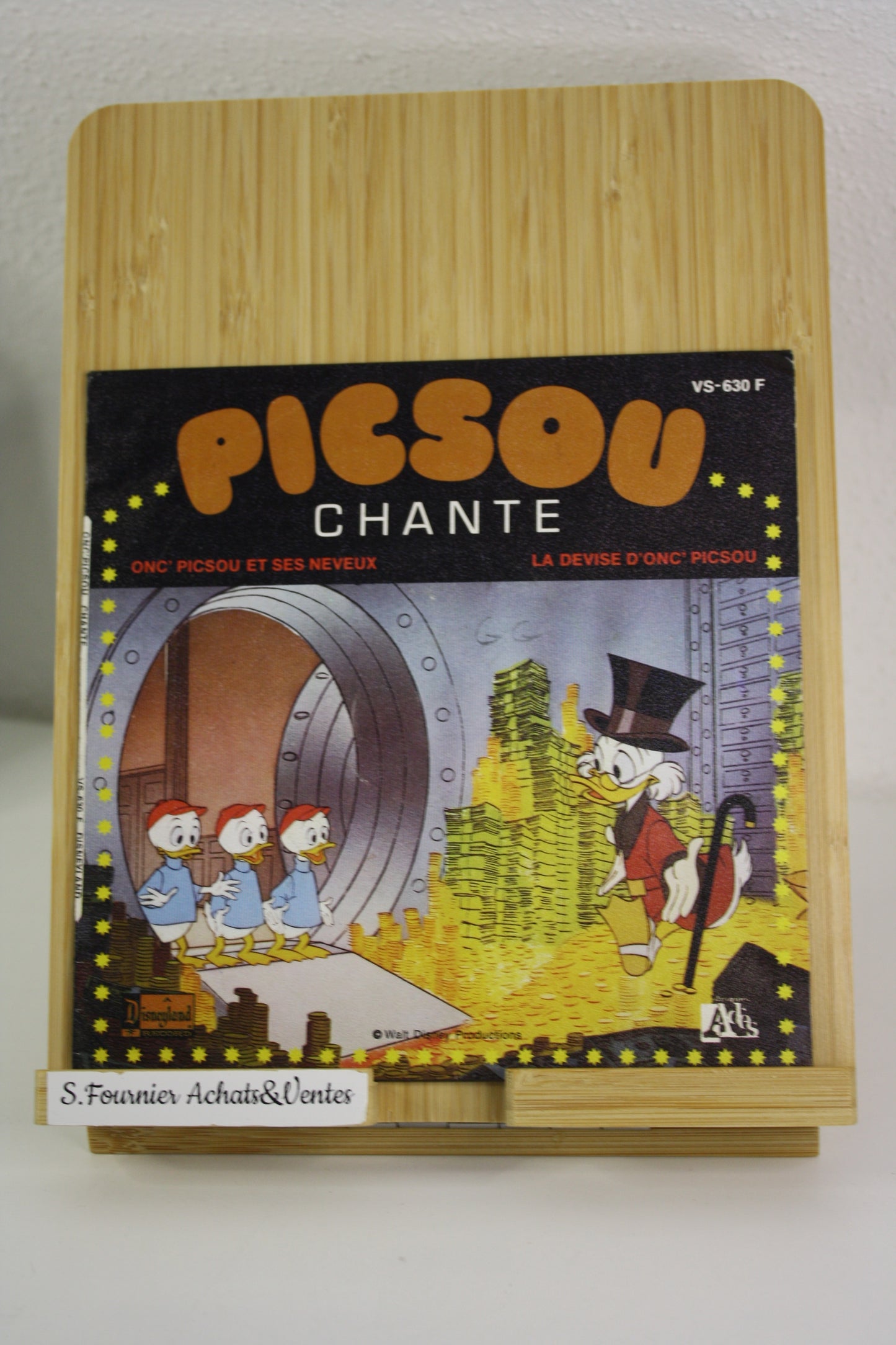 Picsou chante – Picsou – Anne Jousset, Michel Elias – Disneyland – vinyle 45 tour – 1976 –