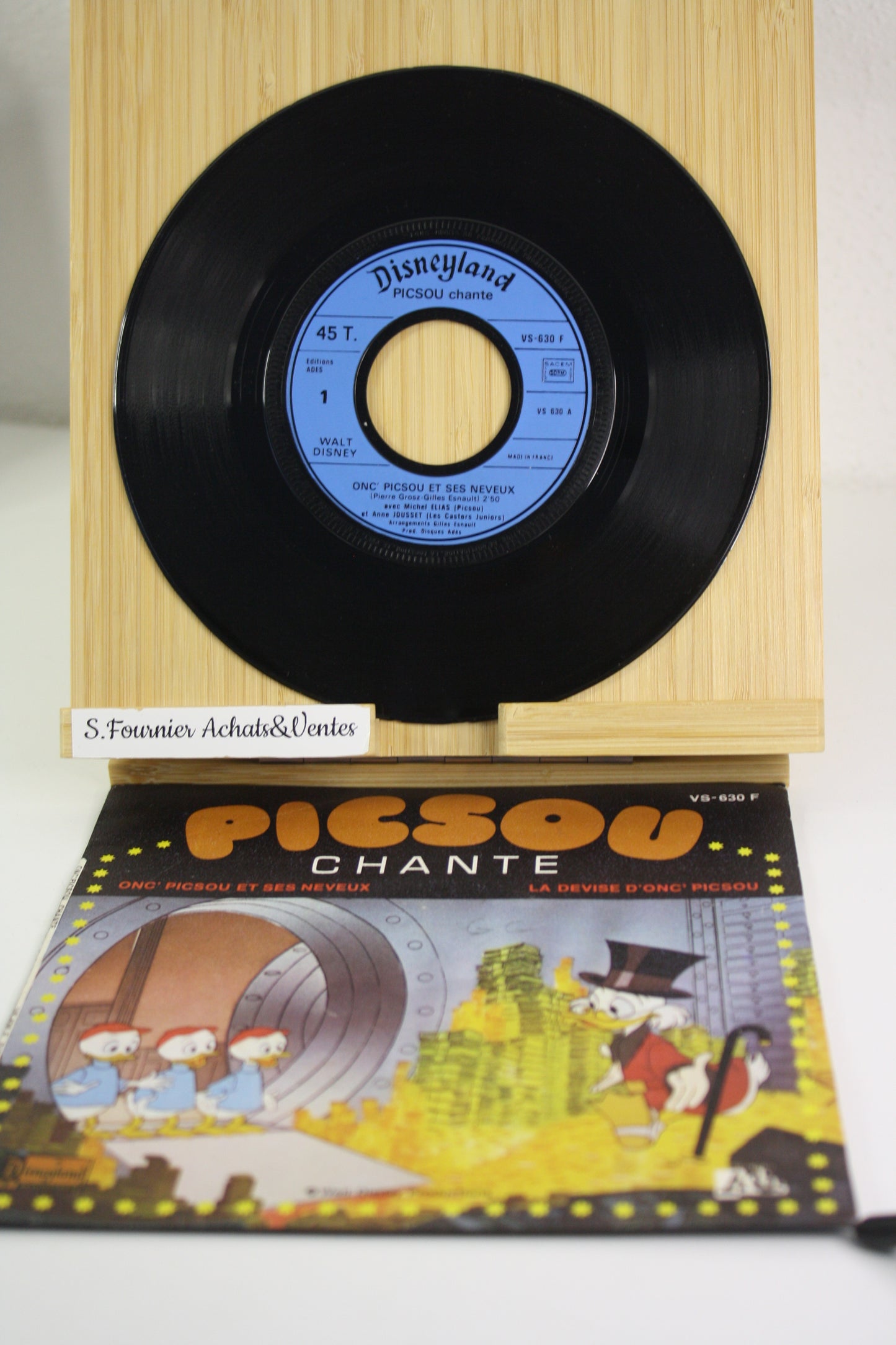 Picsou chante – Picsou – Anne Jousset, Michel Elias – Disneyland – vinyle 45 tour – 1976 –