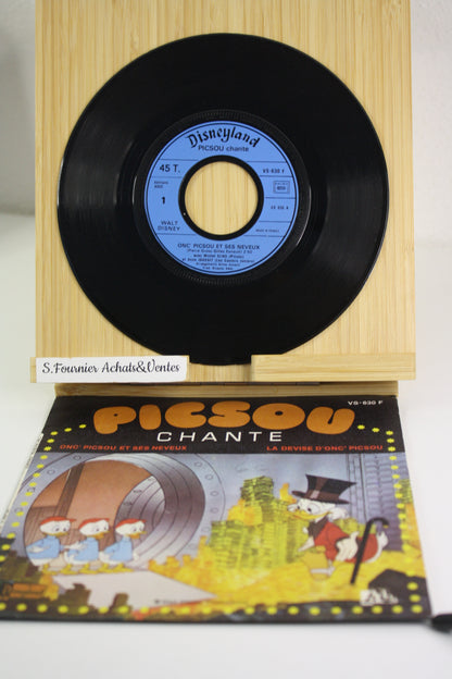 Picsou chante – Picsou – Anne Jousset, Michel Elias – Disneyland – vinyle 45 tour – 1976 –