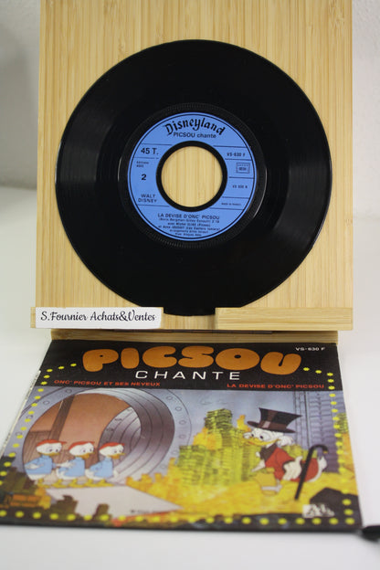 Picsou chante – Picsou – Anne Jousset, Michel Elias – Disneyland – vinyle 45 tour – 1976 –