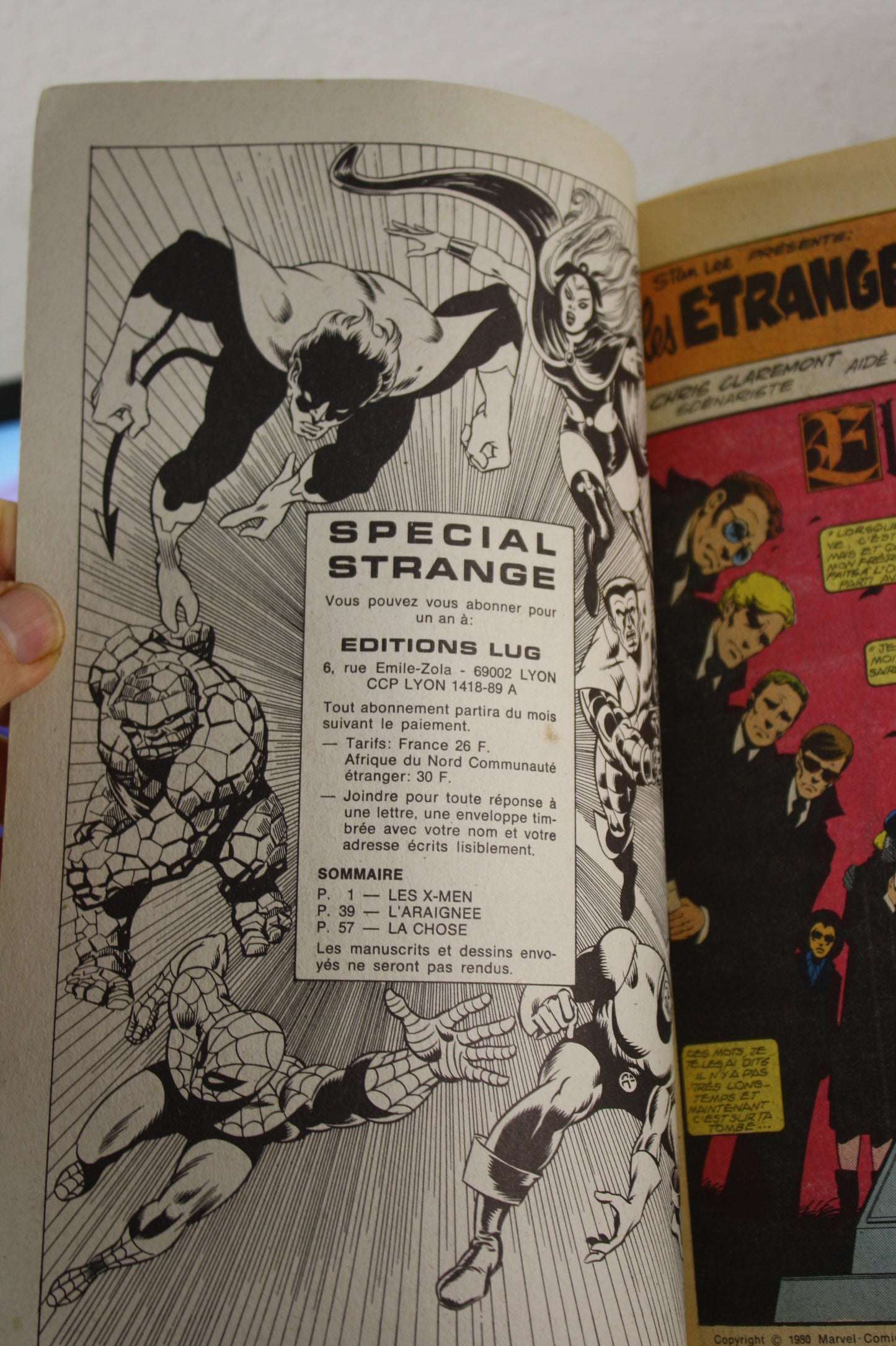 Les étranges X Men : Elégie = n°34 – Spécial Strange – Collectif – LUG – Périodique – 1983