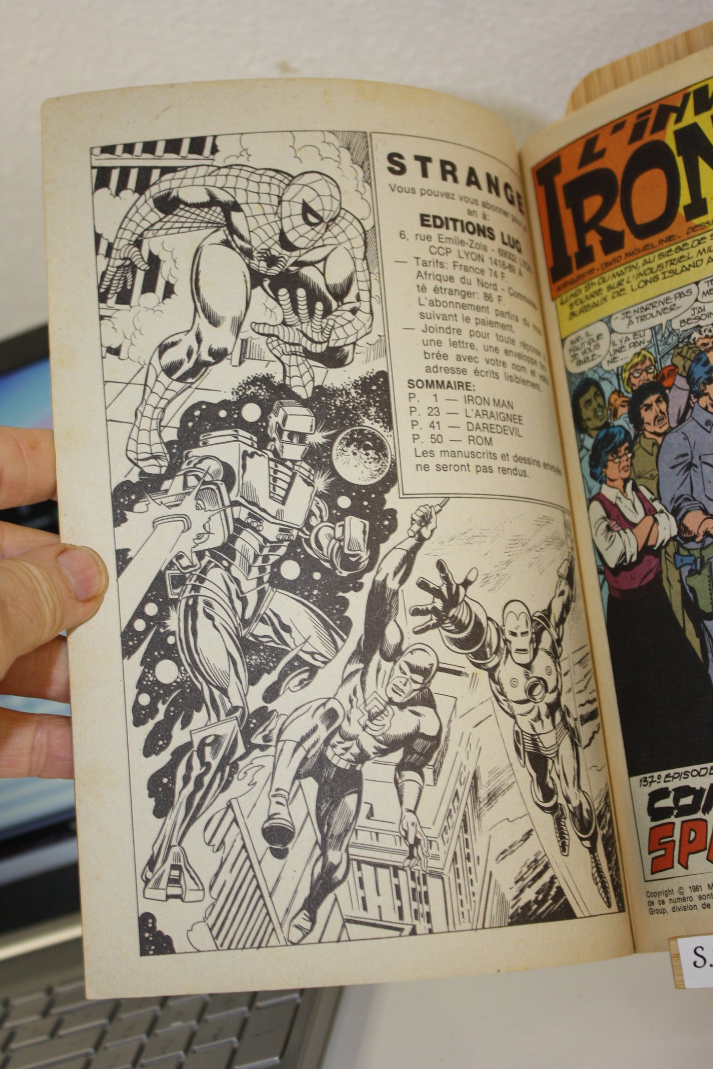 Iron Man: complot spatial N°145 – Strange – Romita Jr Micheline – Lug – Périodique – 1982