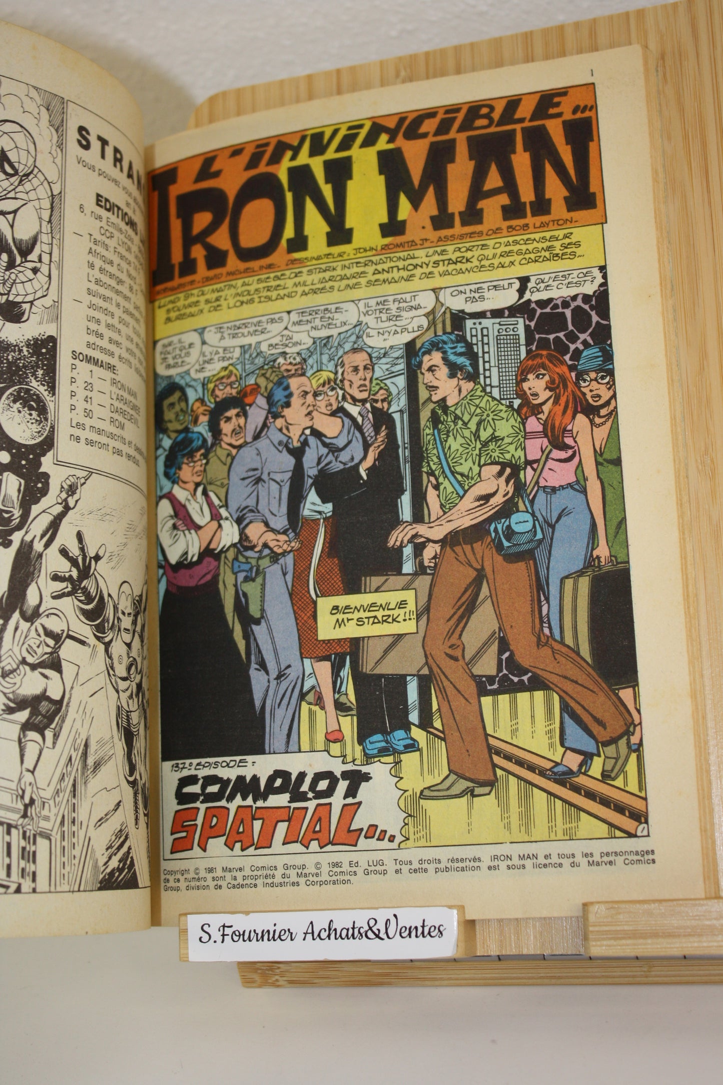 Iron Man: complot spatial N°145 – Strange – Romita Jr Micheline – Lug – Périodique – 1982
