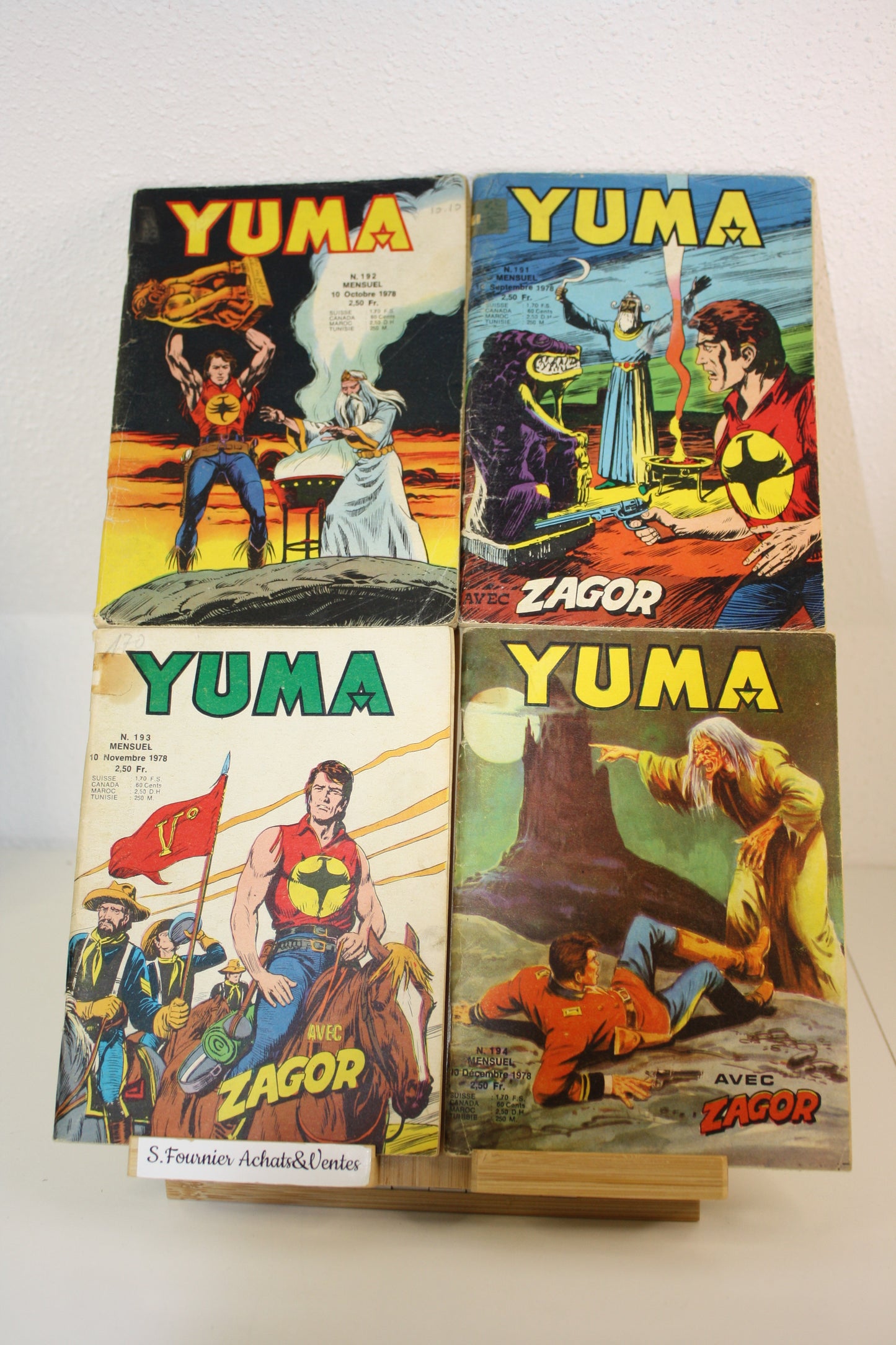 Yuma n°191 à 194 – Yuma – collectif – Lug – Périodique – 1978