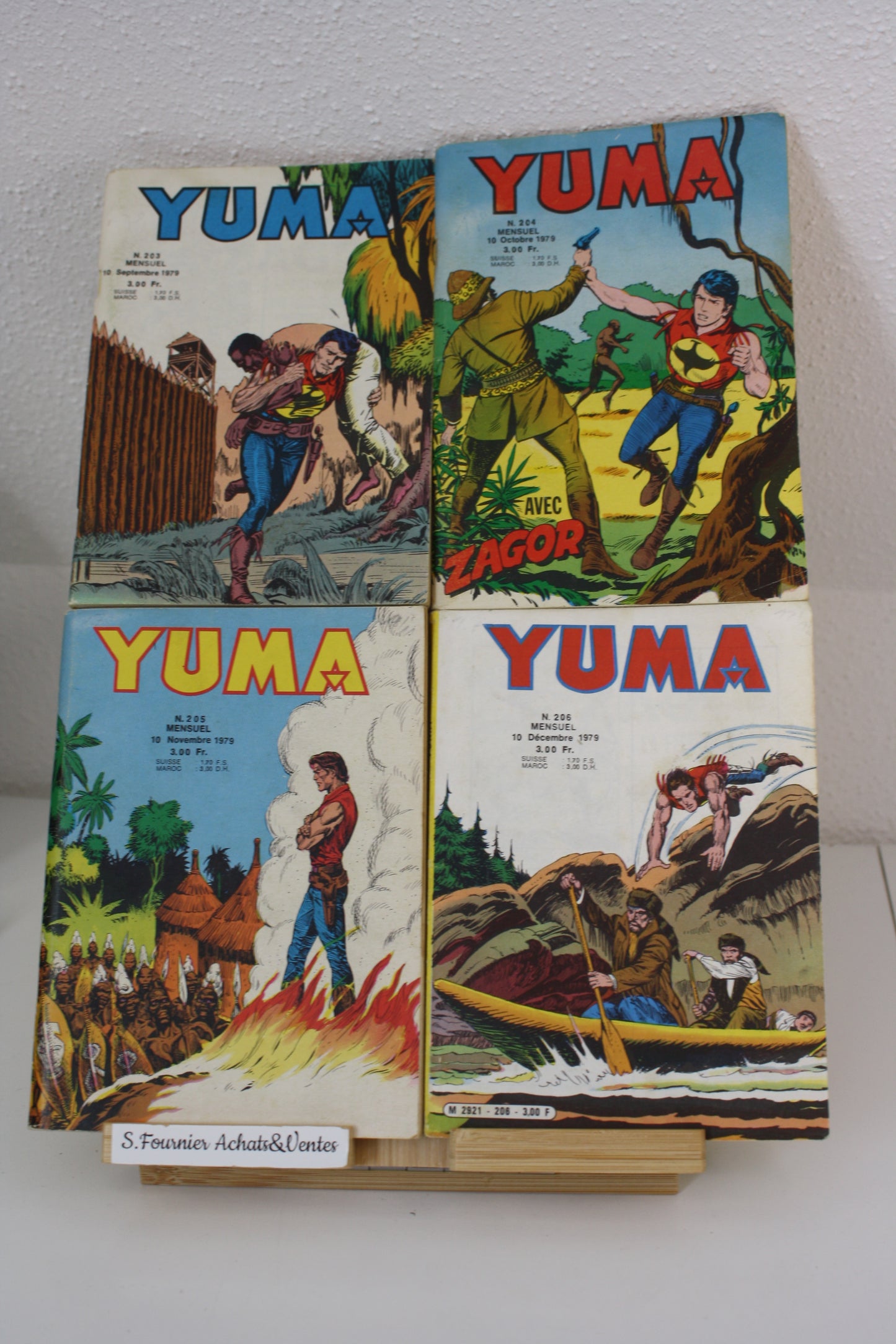 Yuma n°203 à 206 – Yuma – collectif – Lug – Périodique – 1979