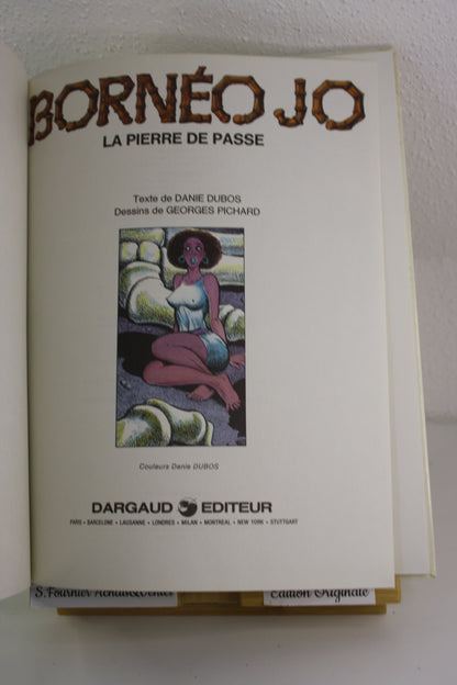 La pierre de passe – Bornéo Jo – Pichard – Dargaud – EO – 1984