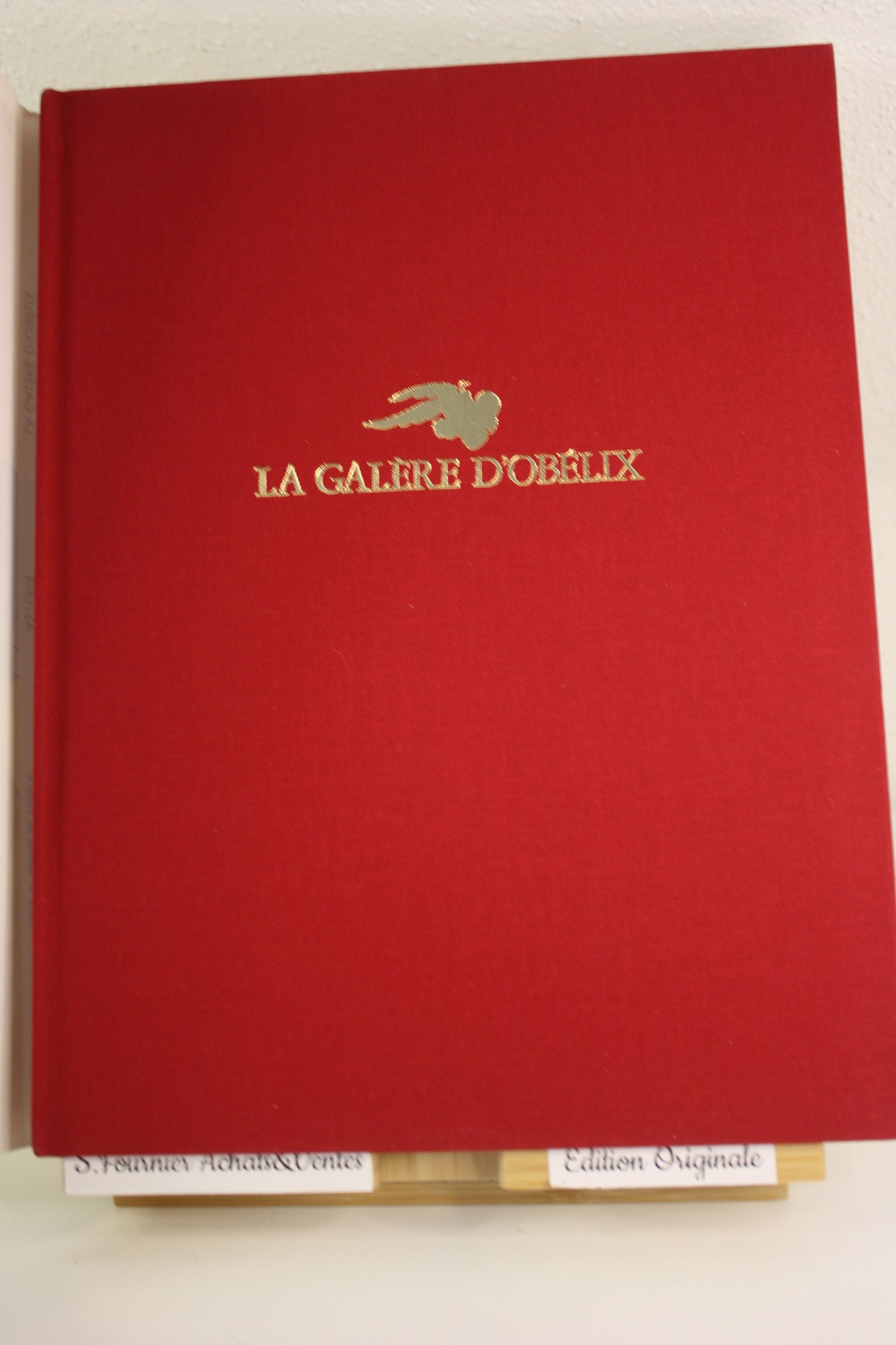 La galère d'Obélix (toilé rouge avec jaquette) – Astérix - Goscinny Uderzo – Albert René – Réédition – 1996