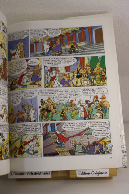La galère d'Obélix (toilé rouge avec jaquette) – Astérix - Goscinny Uderzo – Albert René – Réédition – 1996