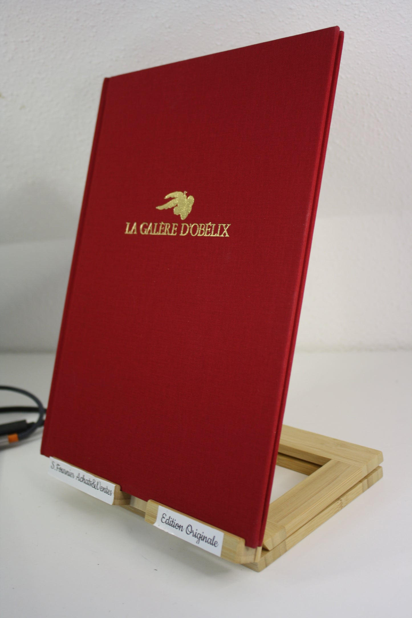 La galère d'Obélix (toilé rouge avec jaquette) – Astérix - Goscinny Uderzo – Albert René – Réédition – 1996