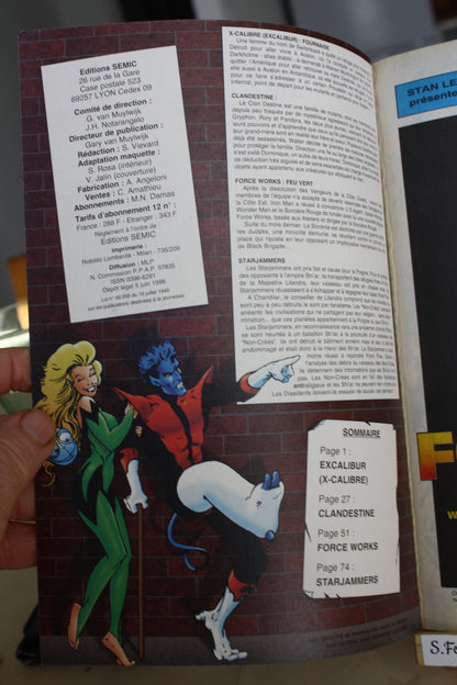 Excalibur, Fournaise = n°209 – Titans – Collectif – Semic – Périodique – 1996