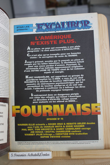 Excalibur, Fournaise = n°209 – Titans – Collectif – Semic – Périodique – 1996
