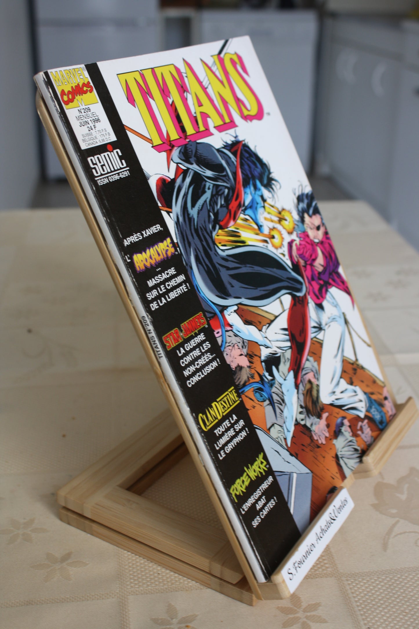 Excalibur, Fournaise = n°209 – Titans – Collectif – Semic – Périodique – 1996