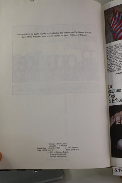 La mort est toujours bonne – Rourke – Marvano Sulitzer – Dupuis – EO – 1991