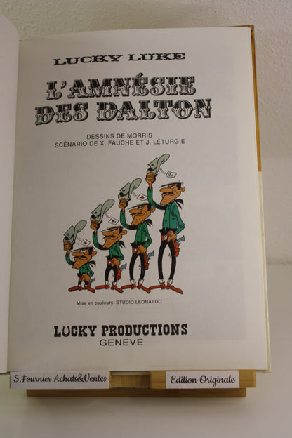 L’amnésie des Dalton – Lucky Luke – Morris – Lucky Production – EO – 1991