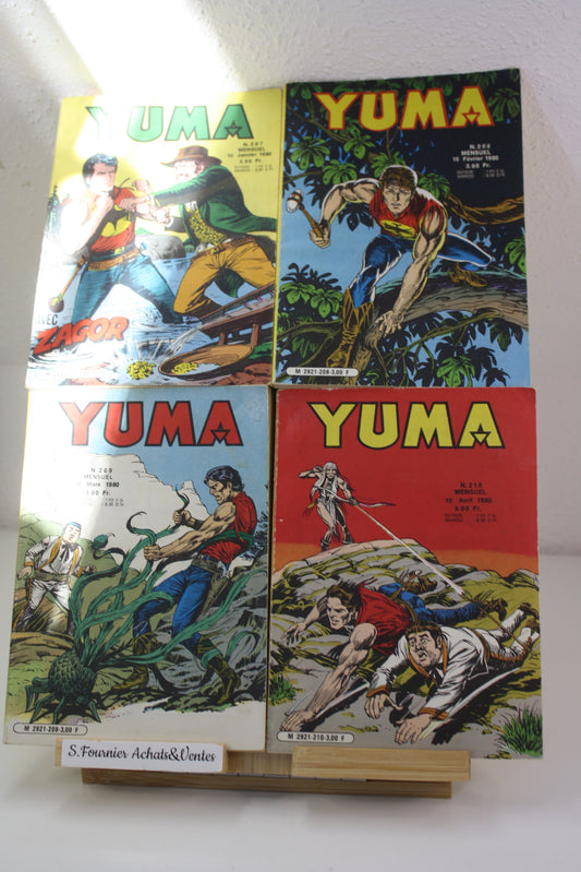Yuma n°207 à 210 – Yuma – collectif – Lug – Périodique – 19800