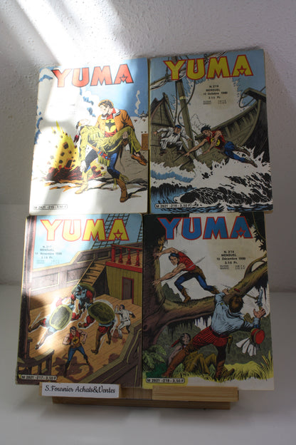 Yuma n°215 à 218 – Yuma – collectif – Lug – Périodique – 1980