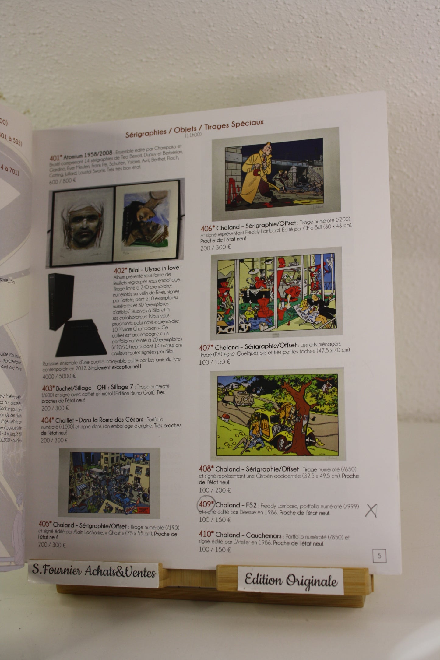 Catalogue de vente TS du 25/11/23 – Astérix – Tessier et Sarrou – Huberty & Brreyne – EO – 2023