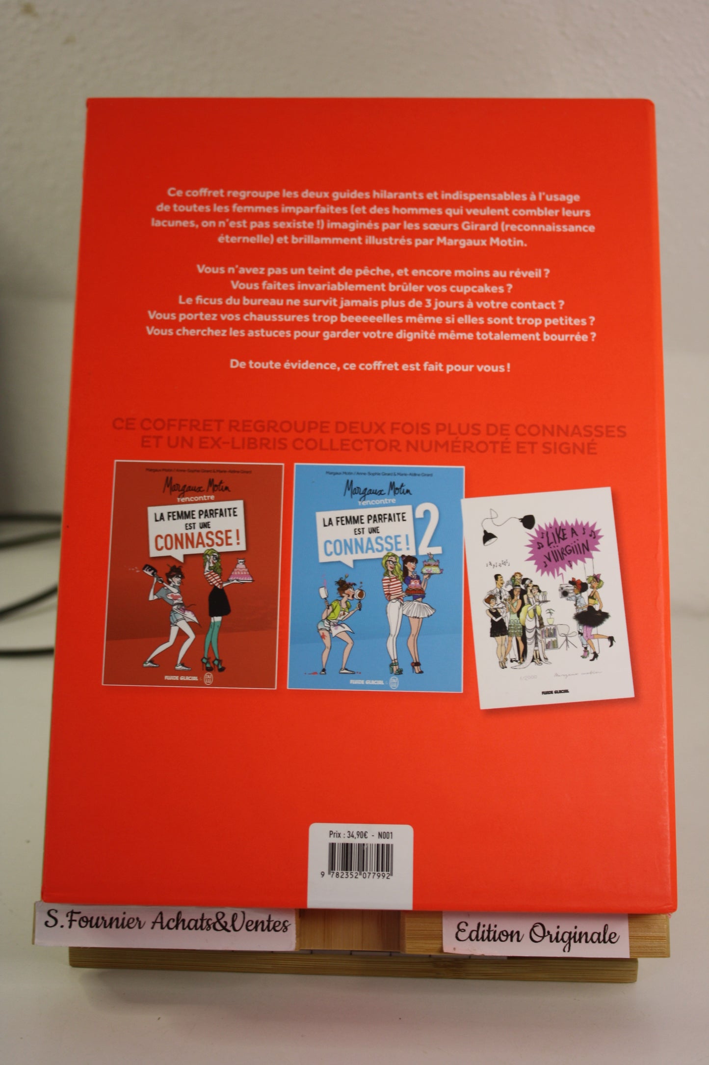 Coffret tome 1 & 2 +ex libris – La femme parfaite est une connasse – Motin – Fluide glacial J’ai lu – EO – 2019