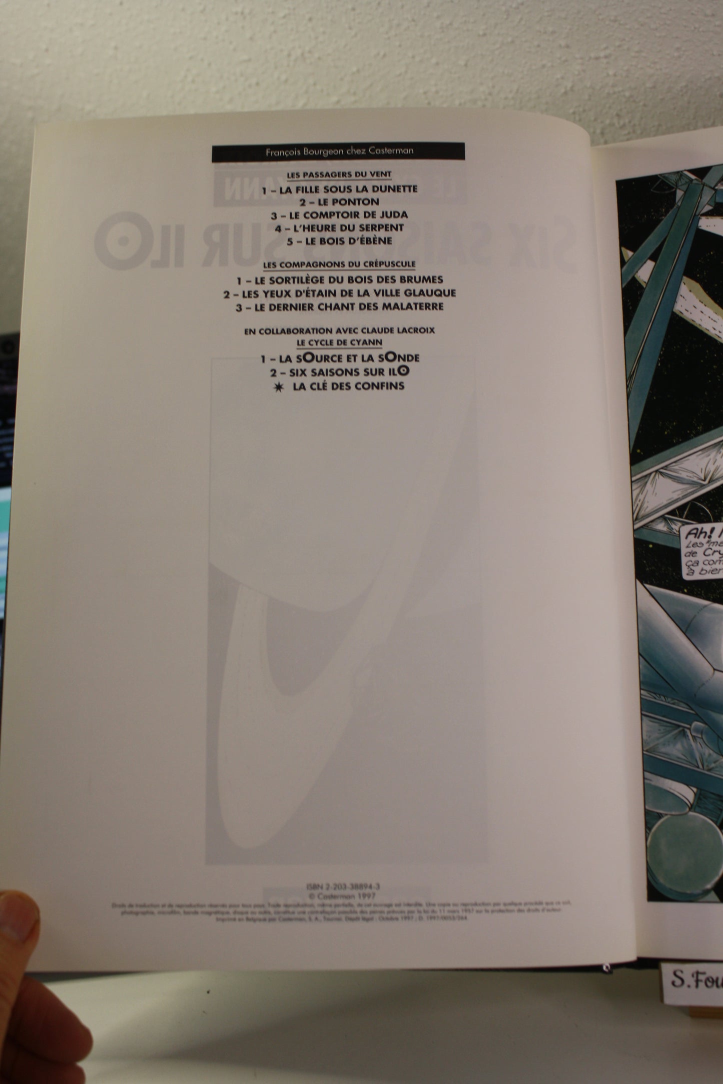 Six saisons sur ILO – Le cycle de Cyann – Bourgeon Lacroix – Casterman – EO – 1997
