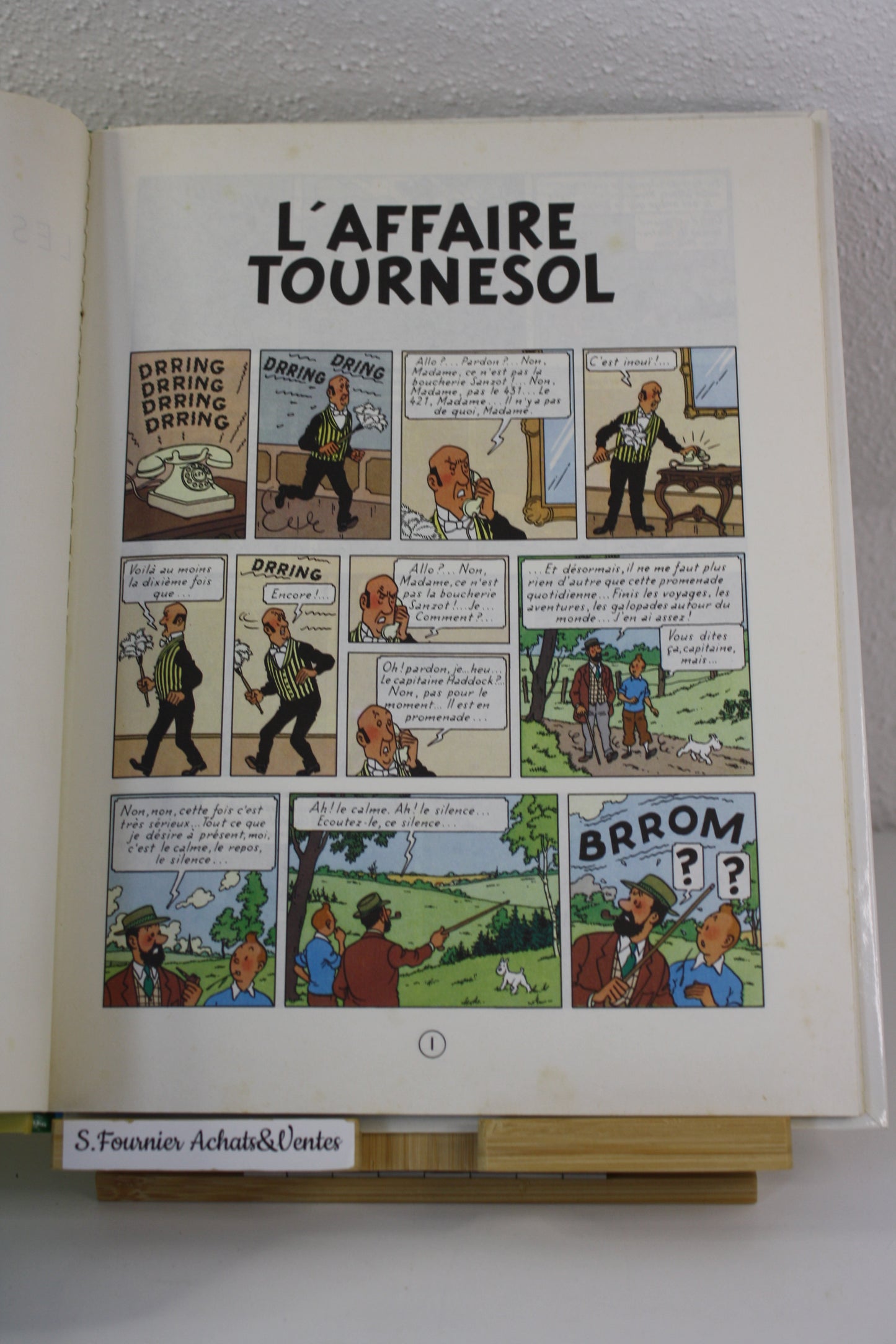 L’affaire tournesol – Tintin – Hergé – Casterman – Réédition – 1984 – C7zéro