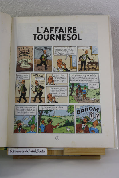 L’affaire tournesol – Tintin – Hergé – Casterman – Réédition – 1984 – C7zéro