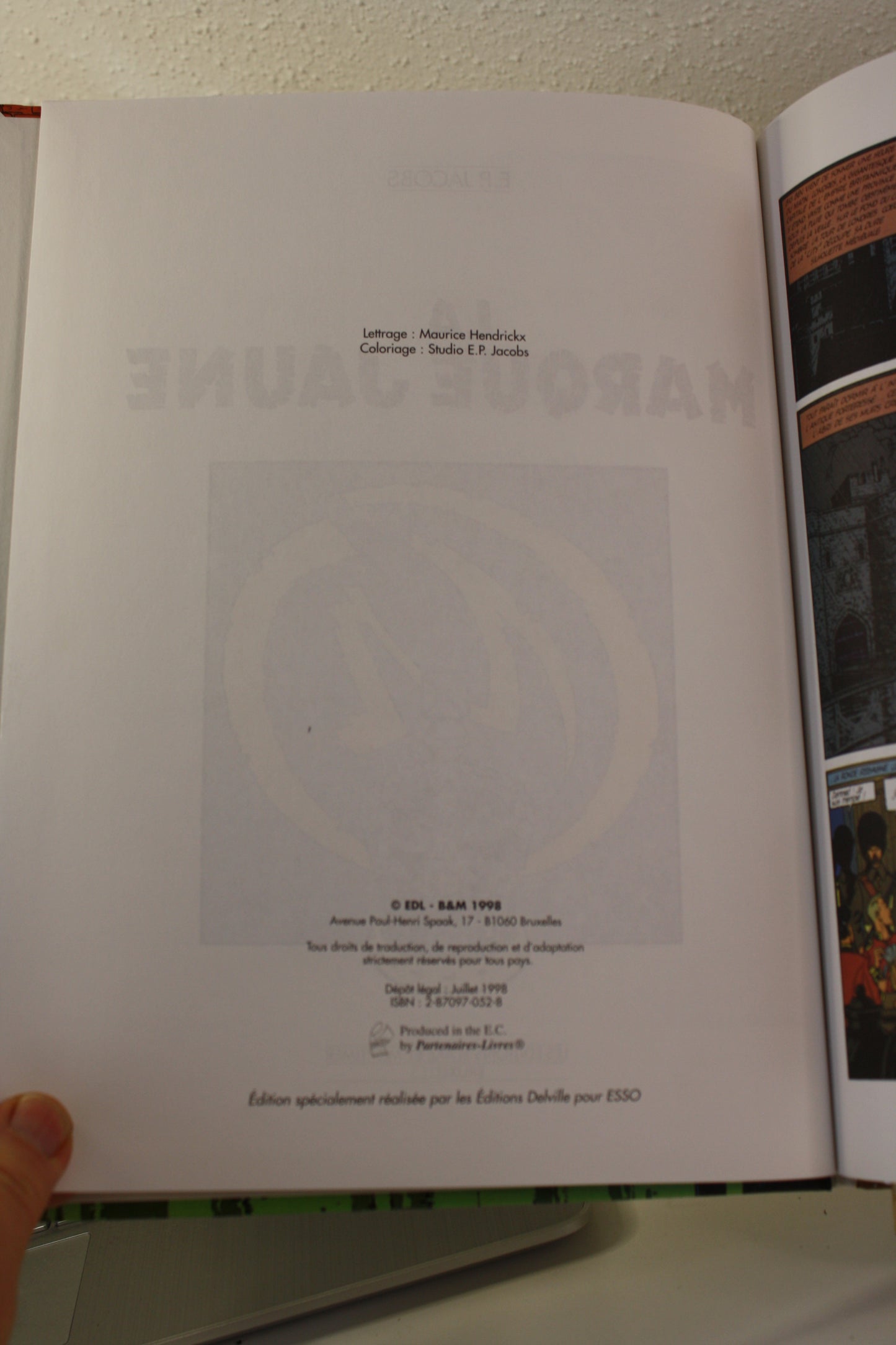La Marque Jaune – Blake et Mortimer – P. Jacobs – Blake et Mortimer – Publicitaire – 1998 - Esso