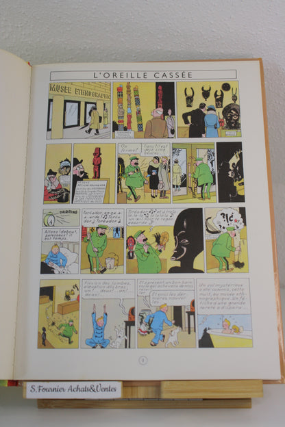 L’oreille cassée – Tintin – Hergé – Casterman – Réédition – 1975 – C1