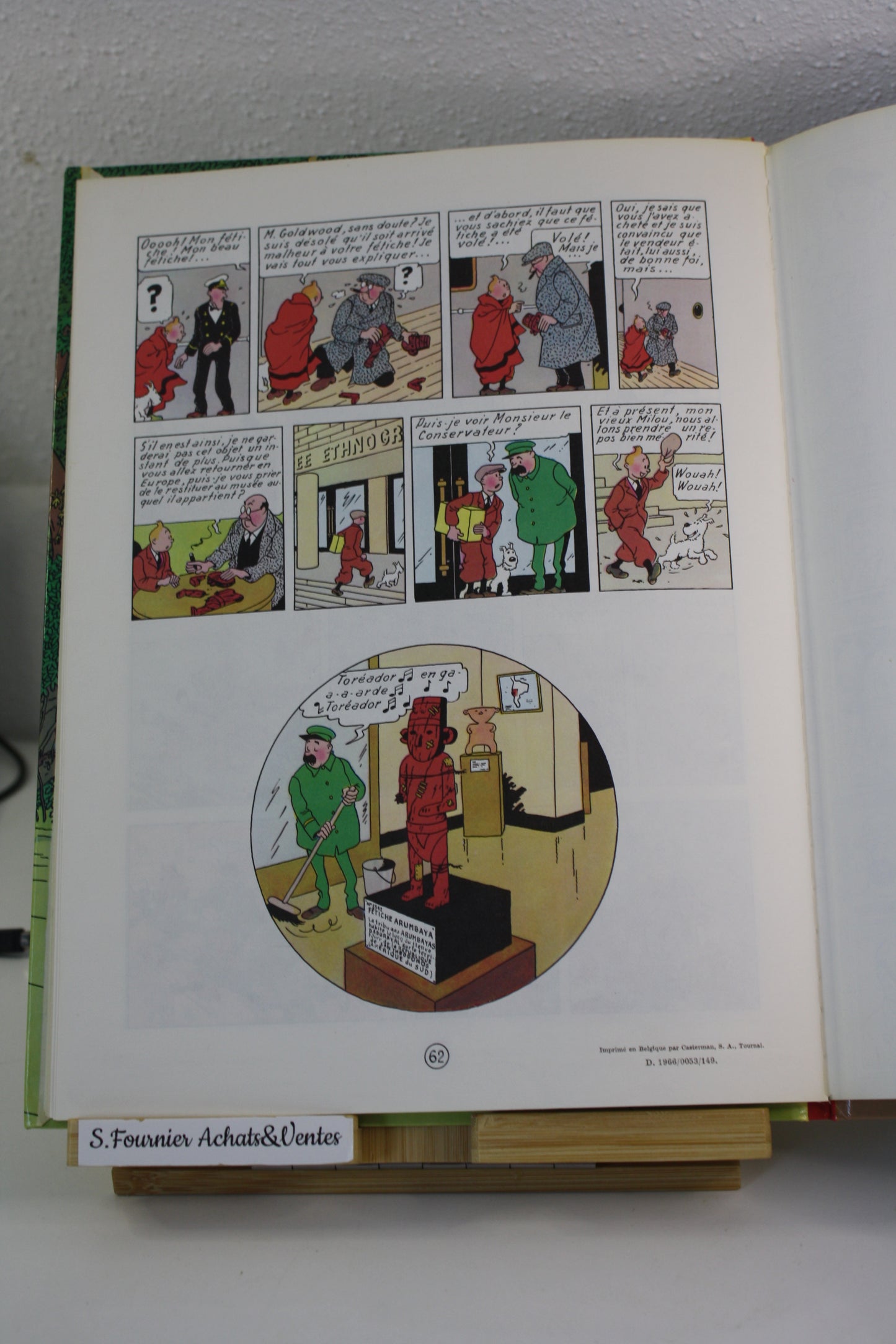 L’oreille cassée – Tintin – Hergé – Casterman – Réédition – 1975 – C1