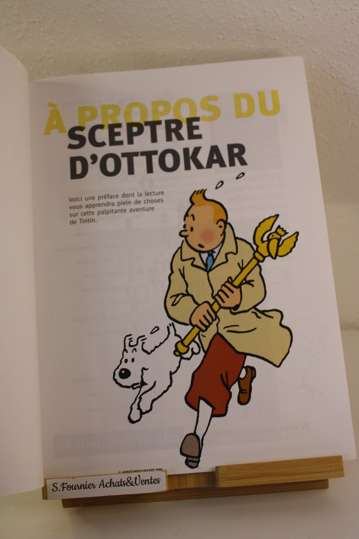 Le sceptre d’Ottokar – Tintin – Hergé – Casterman – Publicitaire – 2000 - Total