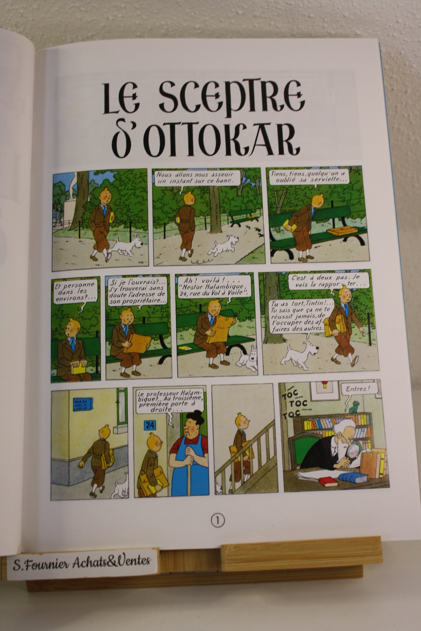 Le sceptre d’Ottokar – Tintin – Hergé – Casterman – Publicitaire – 2000 - Total