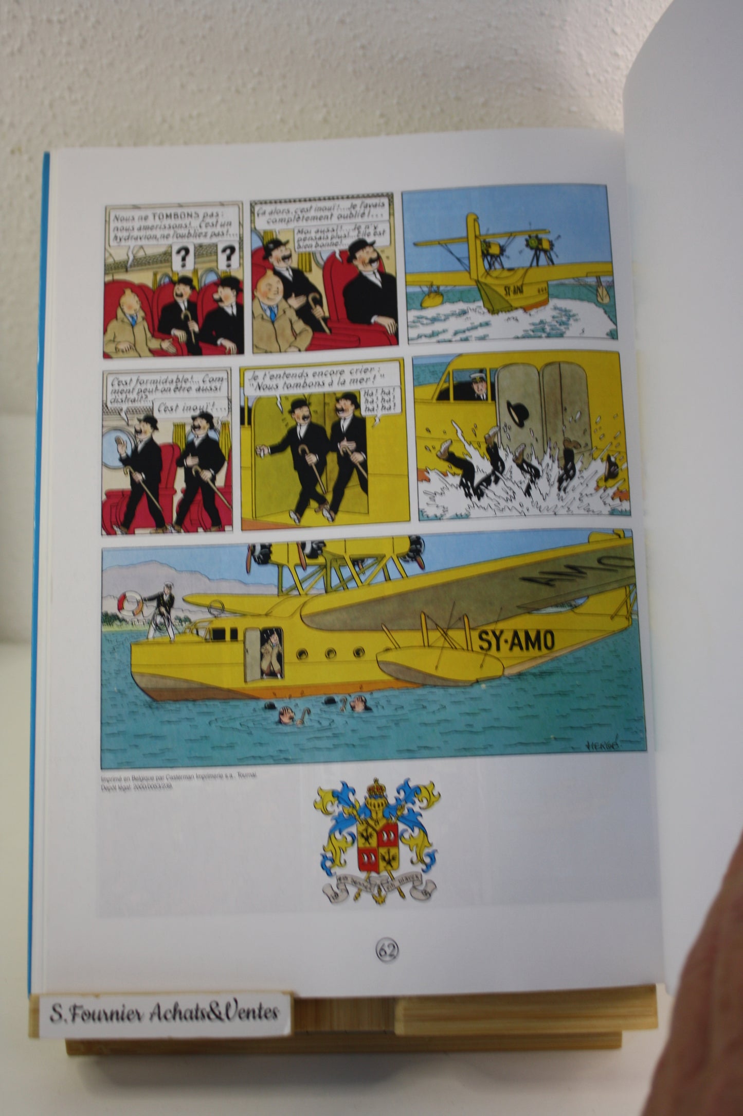 Le sceptre d’Ottokar – Tintin – Hergé – Casterman – Publicitaire – 2000 - Total