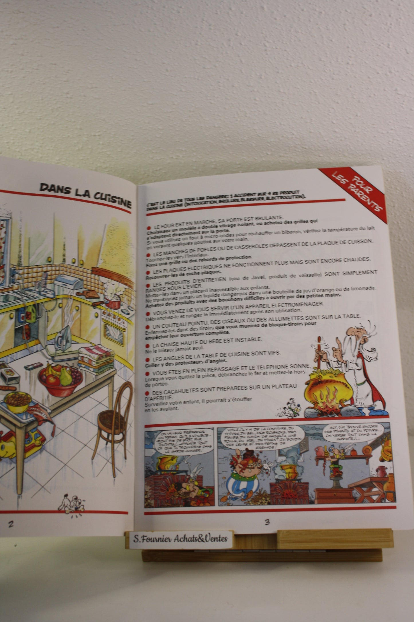 La chasse aux dangers dans la maison – Astérix – Goscinny Uderzo – Giphar GMF – Réédition – 1991