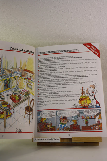 La chasse aux dangers dans la maison – Astérix – Goscinny Uderzo – Giphar GMF – Réédition – 1991