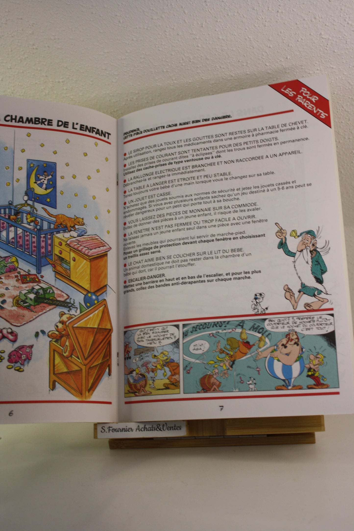 La chasse aux dangers dans la maison – Astérix – Goscinny Uderzo – Giphar GMF – Réédition – 1991