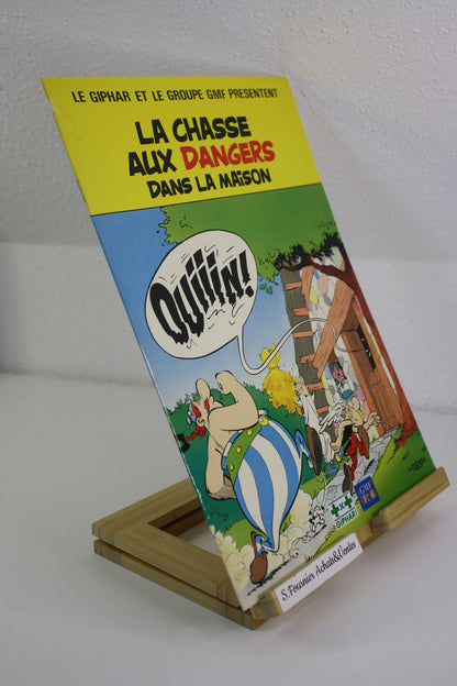 La chasse aux dangers dans la maison – Astérix – Goscinny Uderzo – Giphar GMF – Réédition – 1991