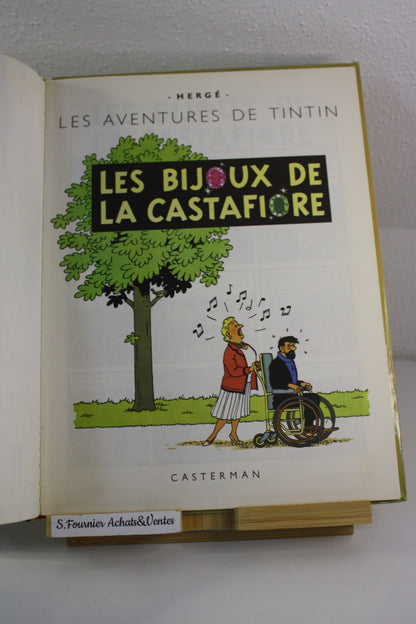 Les bijoux de la Castafiore – Tintin – Hergé – Casterman – Réédition – 1975 – B42