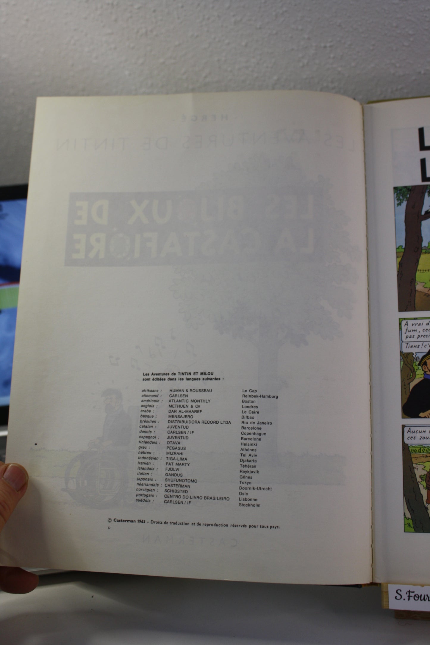Les bijoux de la Castafiore – Tintin – Hergé – Casterman – Réédition – 1975 – B42