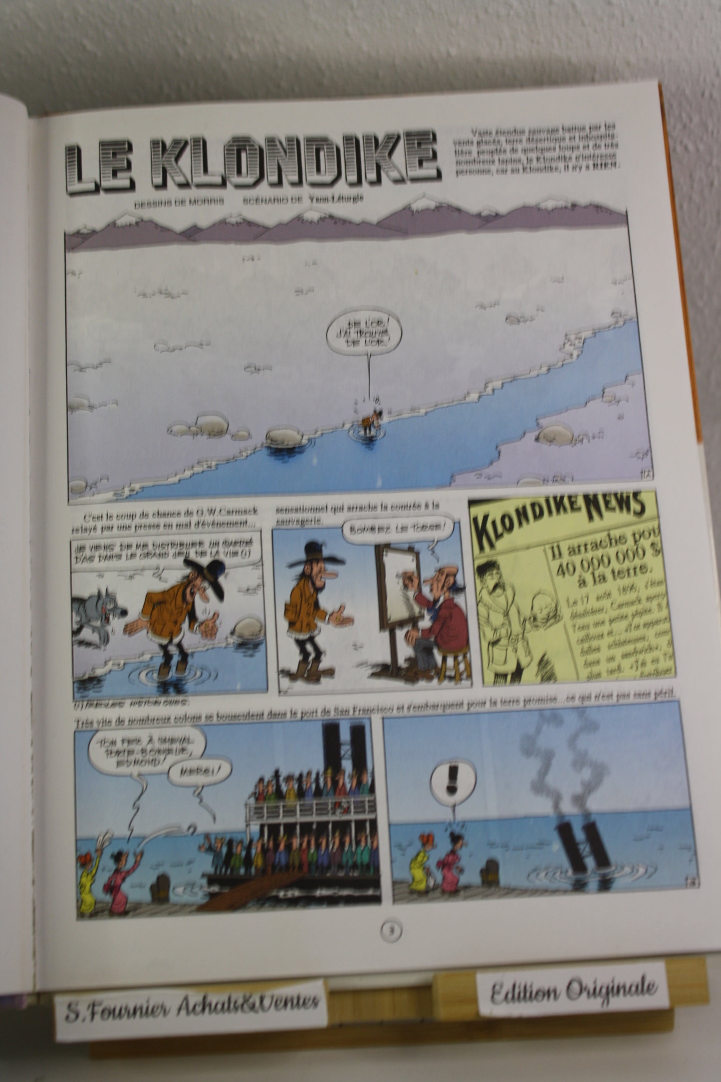 Le Klondike – Lucky Luke – Morris Yann Léturgie – Lucky Production – EO – 1986