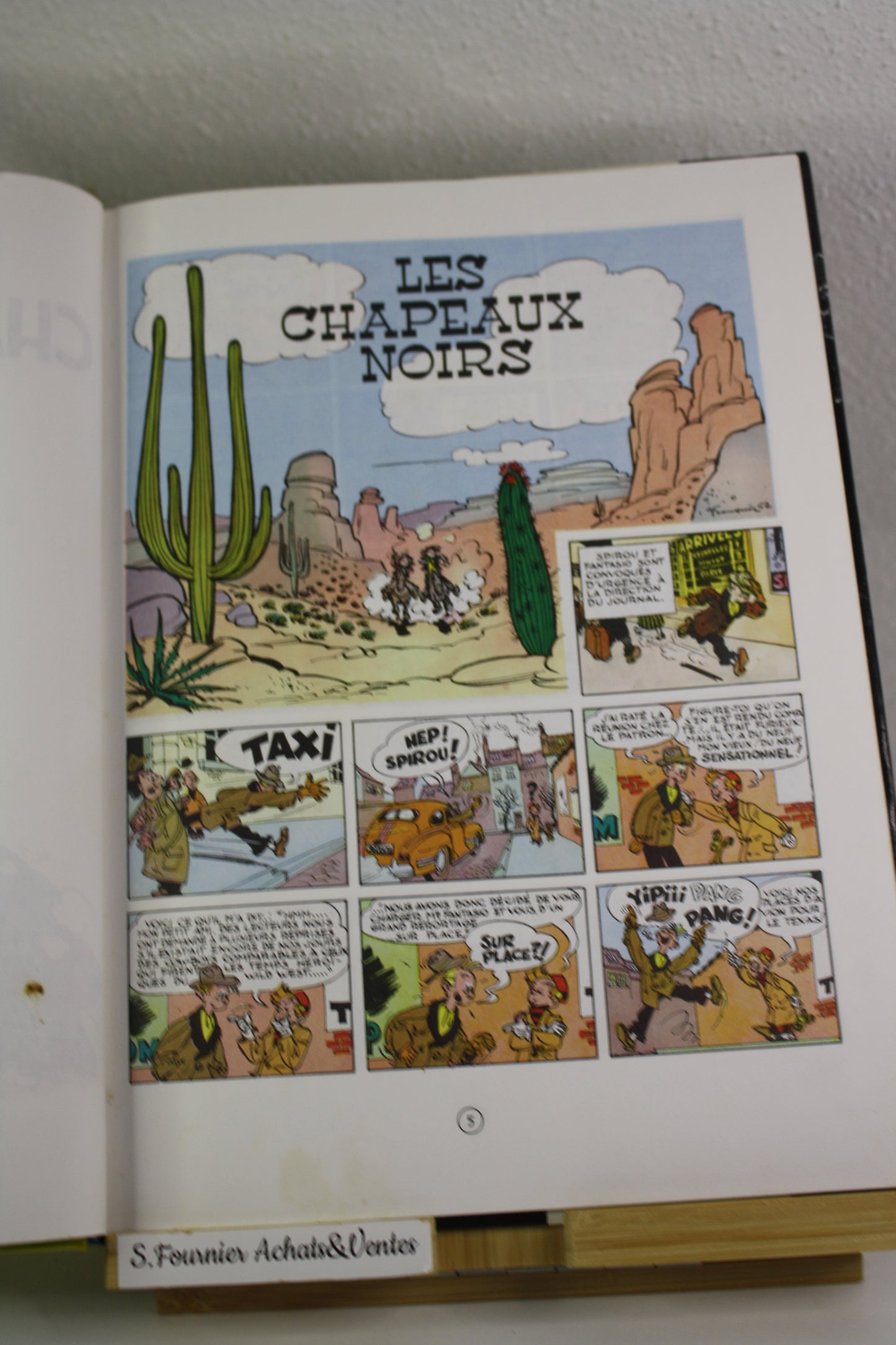 Les chapeaux noirs – Spirou et Fantasio – Franquin Jijé – Dupuis – Réédition – 1993
