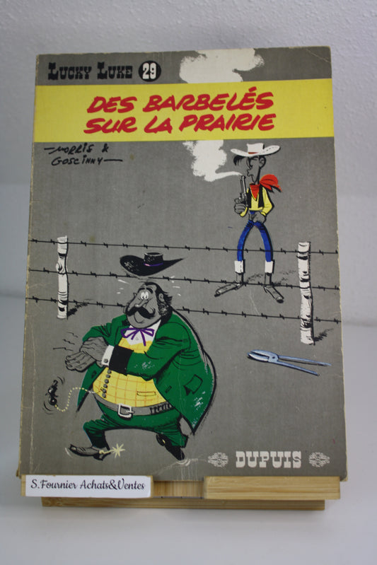 Des barbelés dans la prairie – Lucky Luke – Morris – Dupuis – Réédition – 1968