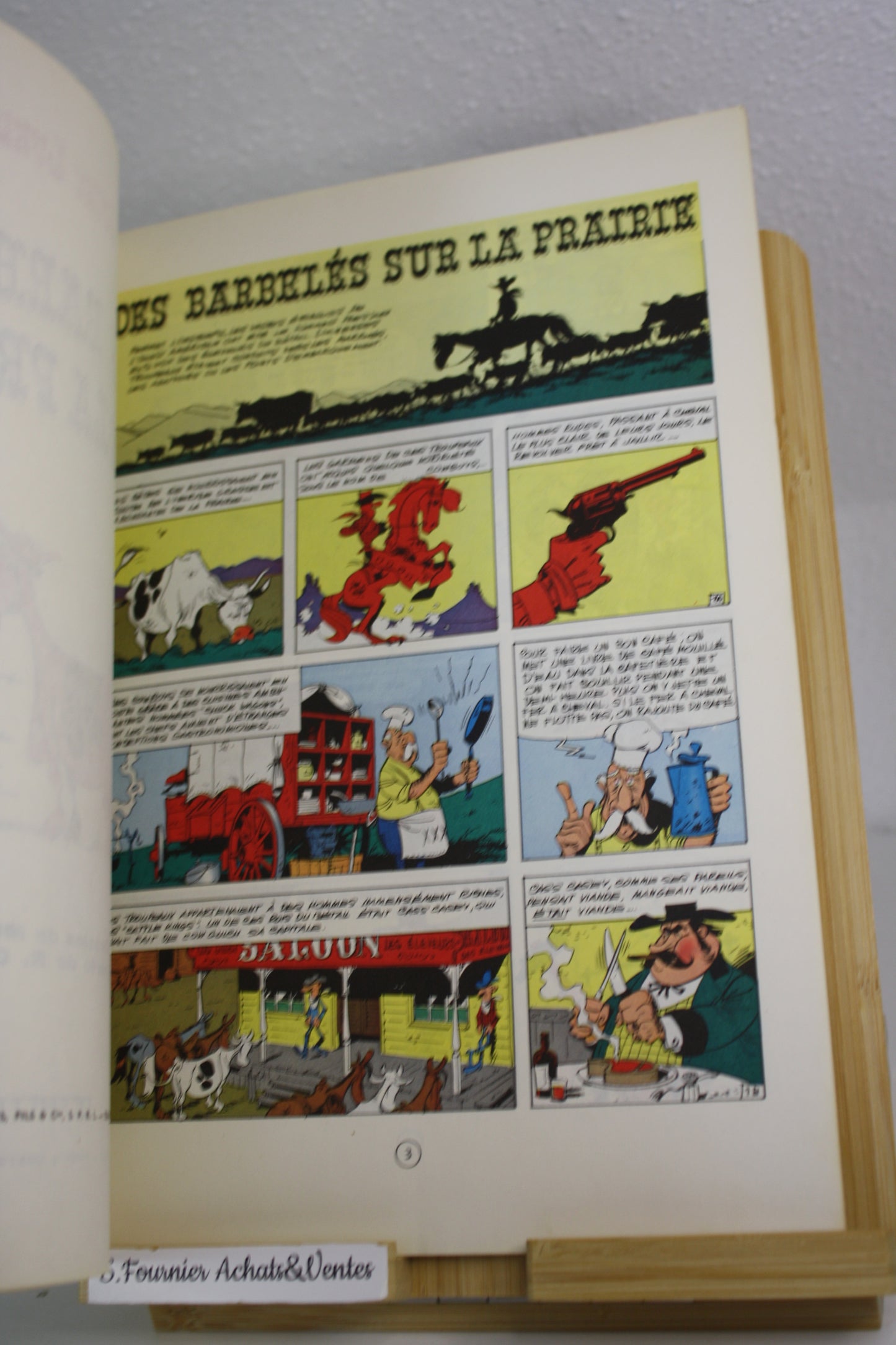 Des barbelés dans la prairie – Lucky Luke – Morris – Dupuis – Réédition – 1968
