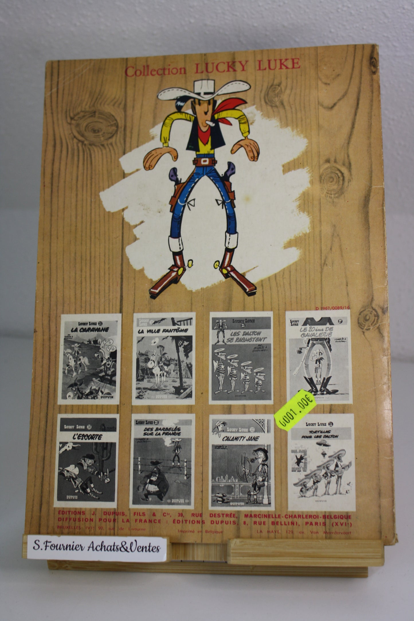 Des barbelés dans la prairie – Lucky Luke – Morris – Dupuis – Réédition – 1968