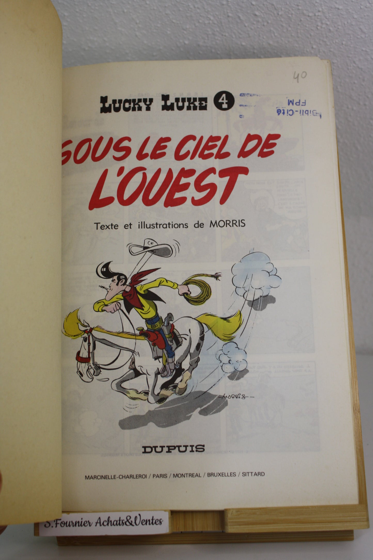 Sous le ciel de l’Ouest – Lucky Luke – Morris – Dupuis – Réédition – 1977 - Souple