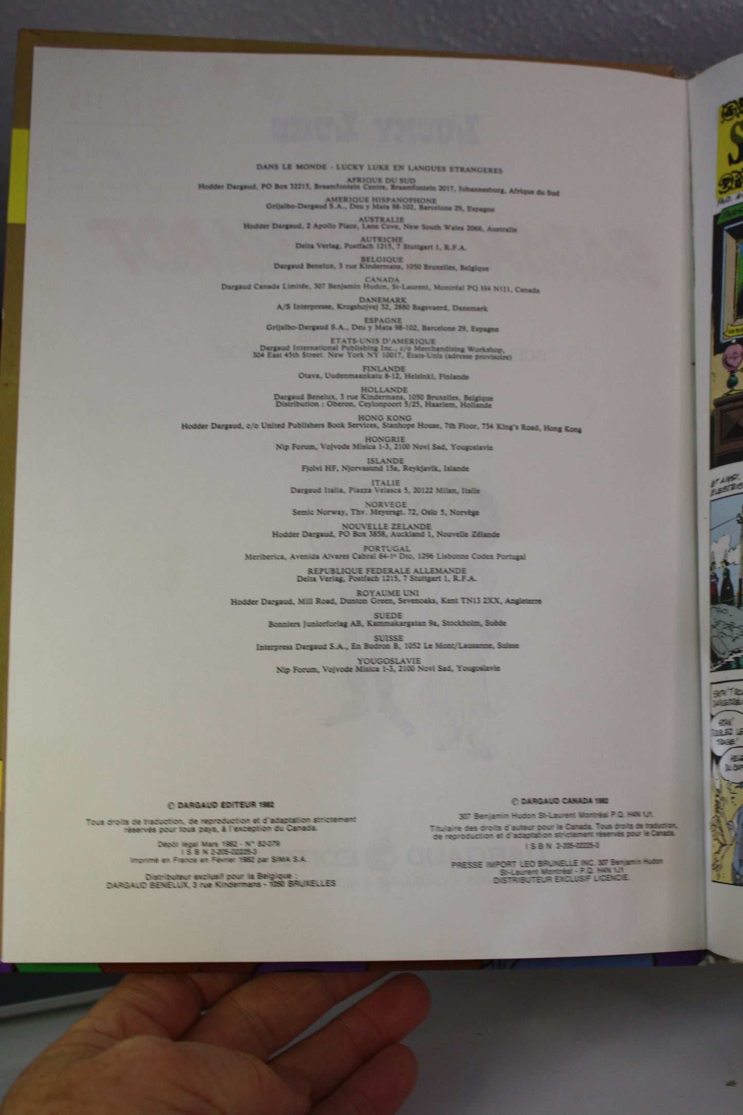 Sarah Bernhardt – Lucky Luke – Morris Fauche Léturgie – Dargaud – EO – 1982