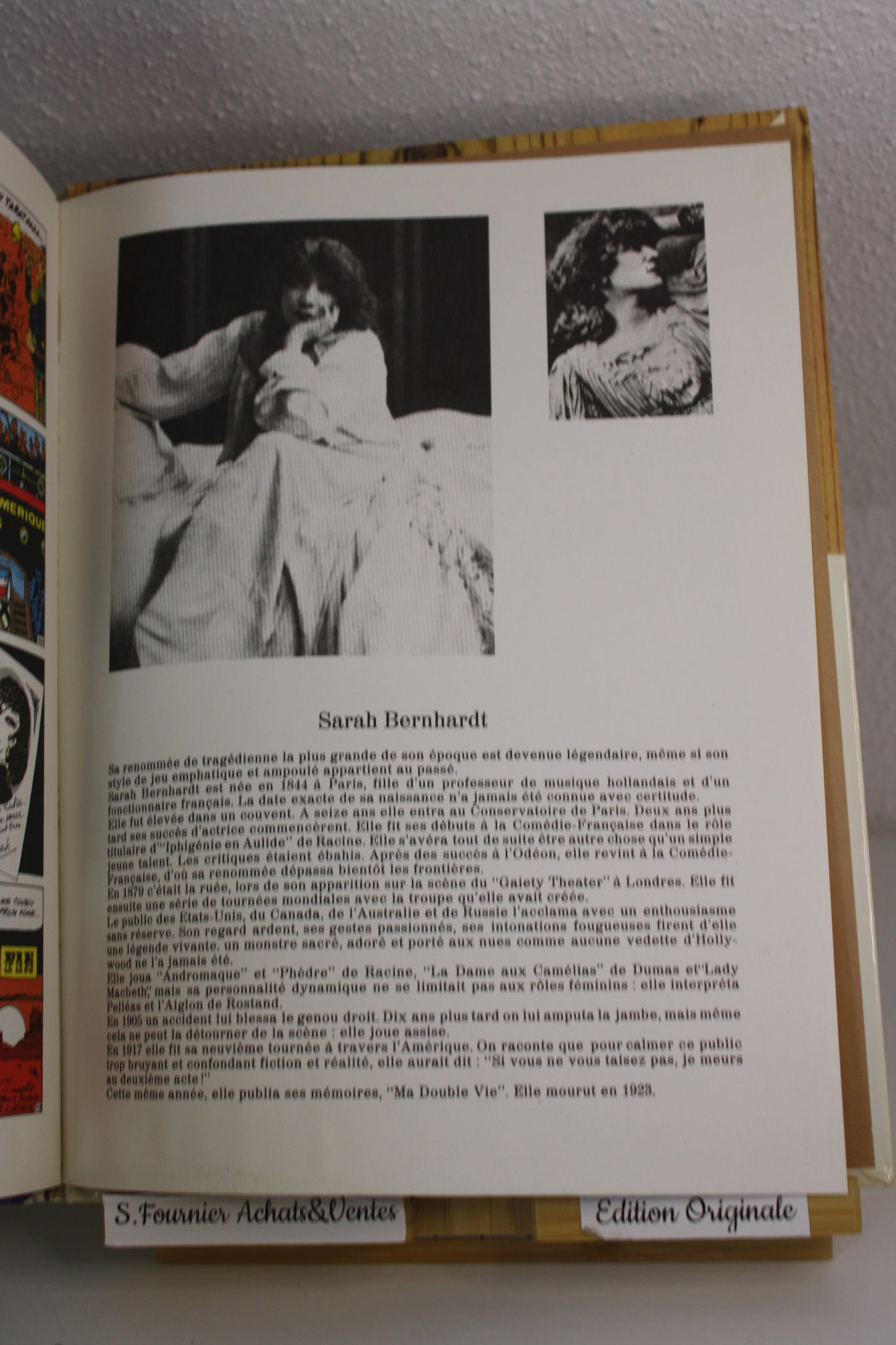 Sarah Bernhardt – Lucky Luke – Morris Fauche Léturgie – Dargaud – EO – 1982