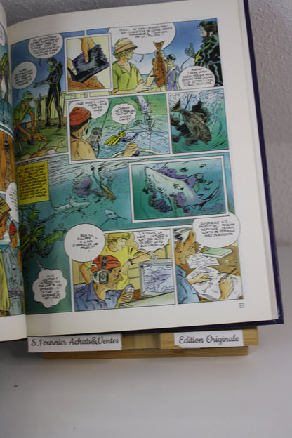 L’île aux requins – Equipe Cousteau – Sérafini Paccalet – Robert Laffont – EO- 1985